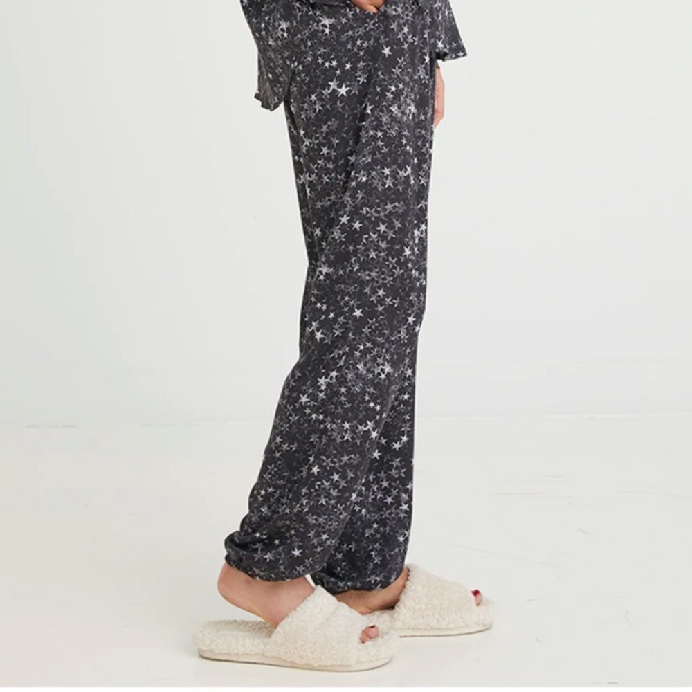 Bella Dahl Starry Night Satin Pant Joggers Drawstring New With Tags